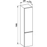 Шкаф-пенал подвесной LAUFEN CASE FOR PALACE 165x35, петли слева, белый 4.0202.1.075.475.1