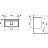 Шкафчик для раковины LAUFEN BASE 810285, с 2 ящиками, светлый вяз 4.0235.2.110.262.1